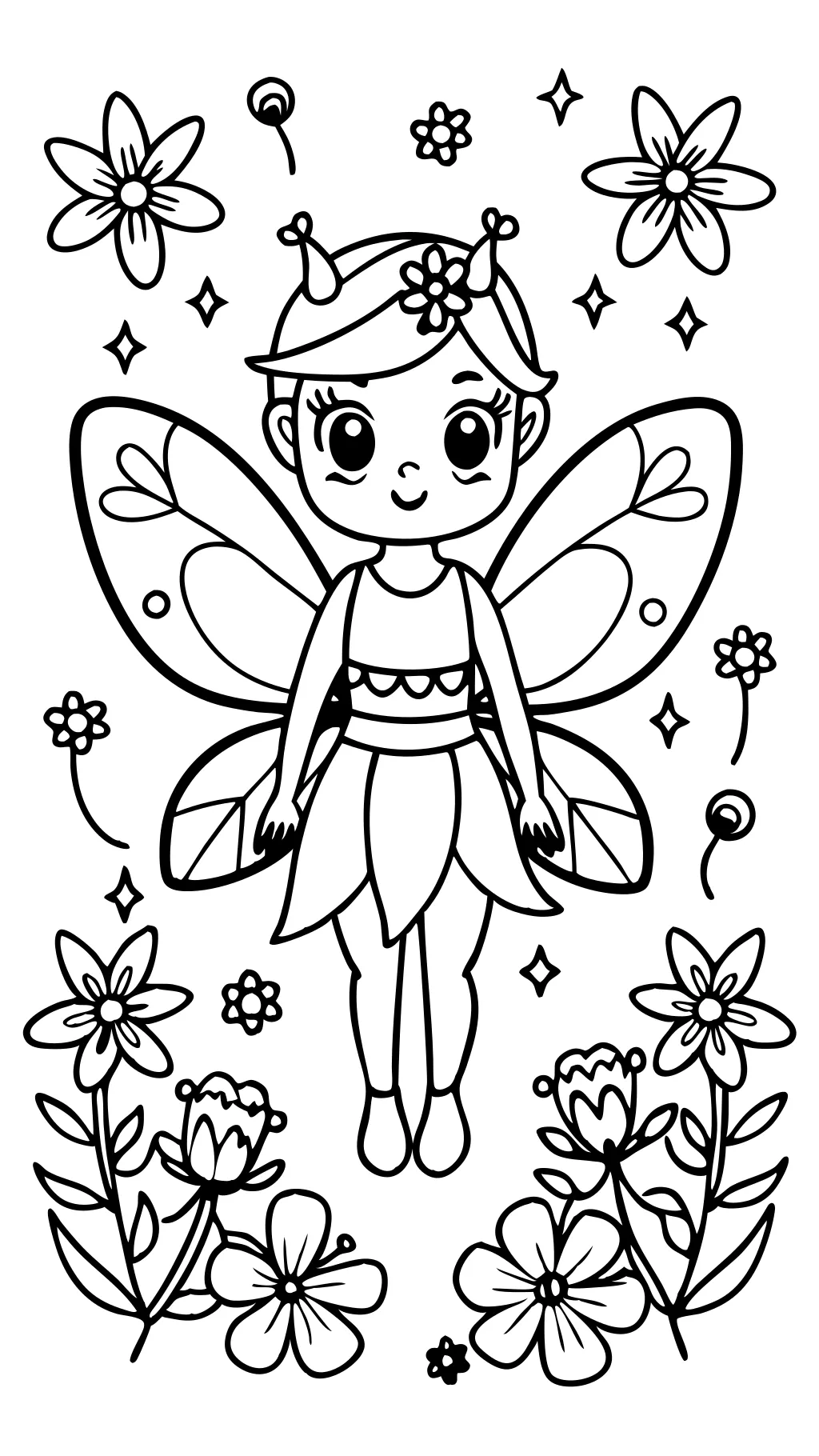 fairy coloring page